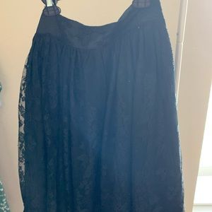 Midi length skirt